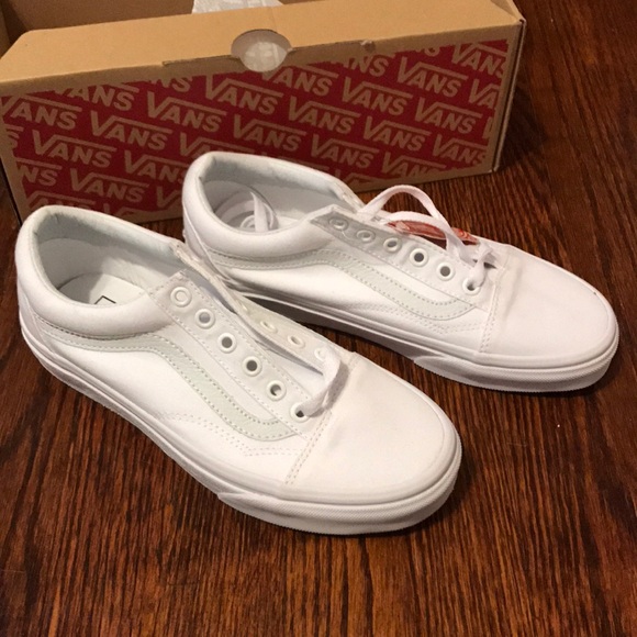 canvas old skool white